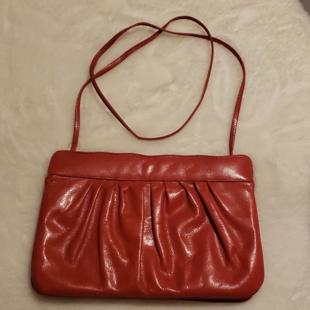 Stuart Weitzman made in Spain leather red bag